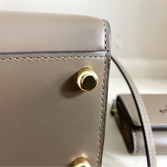 Coach Dark Stone Brown Andrea Carryall Crossbody Bag and Micro Wallet - Picture 8 of 16